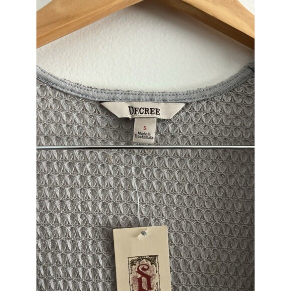 New Decree Women’s Gray Open Cardigan Sweater Cocoon Size Small - Picture 2 of 3